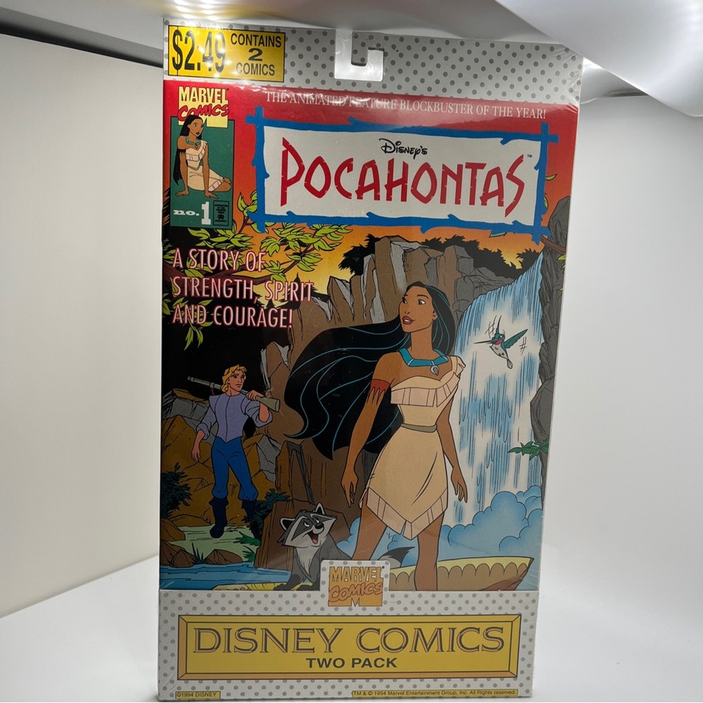Pocahontas Disney Marvel Comics  #1 and #2 1994 Two Pack BRAND NEW SEALED.